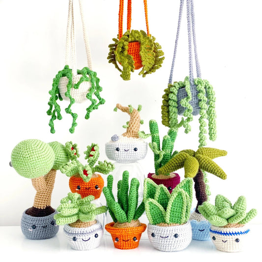 Combo 12 in 1 Potted Plants Crochet Pattern