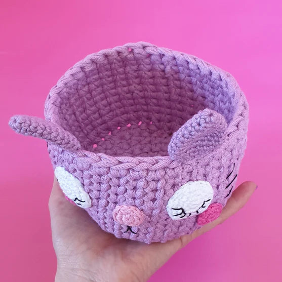 Kitty Basket Crochet Pattern