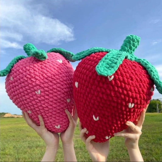 Giant Strawberry Crochet Pattern