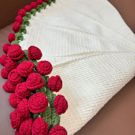 Bouquet Blanket-Rose Crochet Pattern