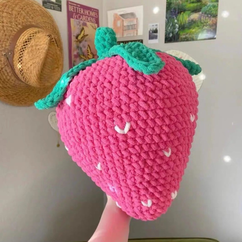 Giant Strawberry Crochet Pattern