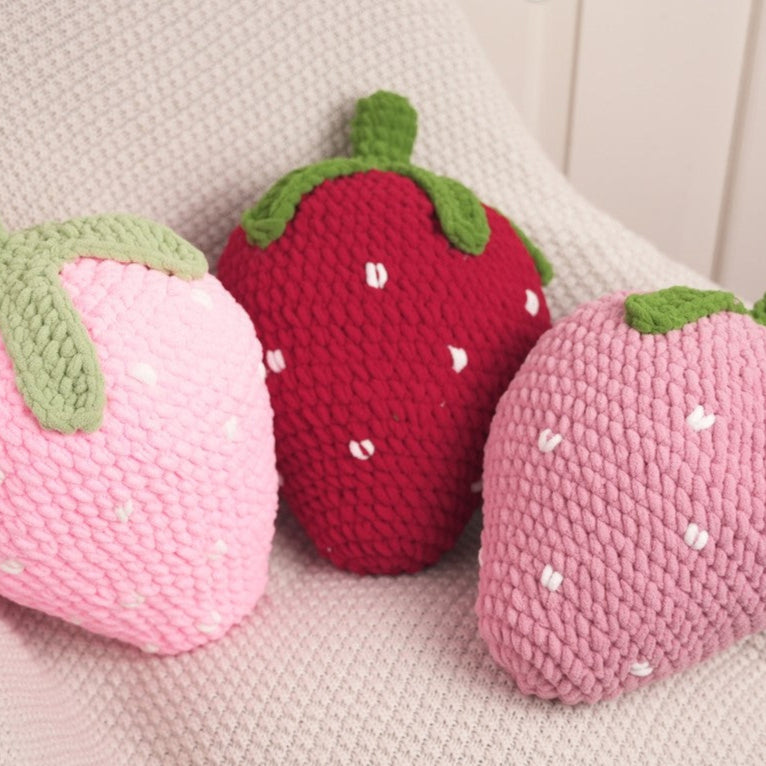 Giant Strawberry Crochet Pattern