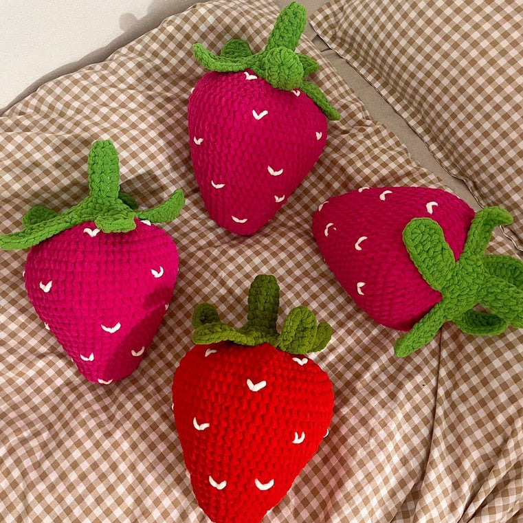 Giant Strawberry Crochet Pattern