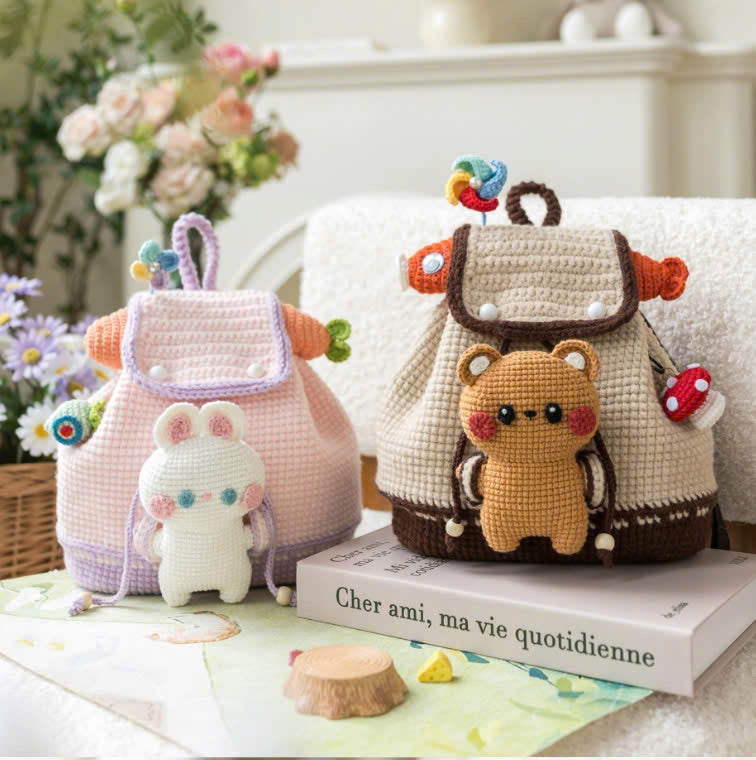 Little Explorer Backpack  Crochet Pattern